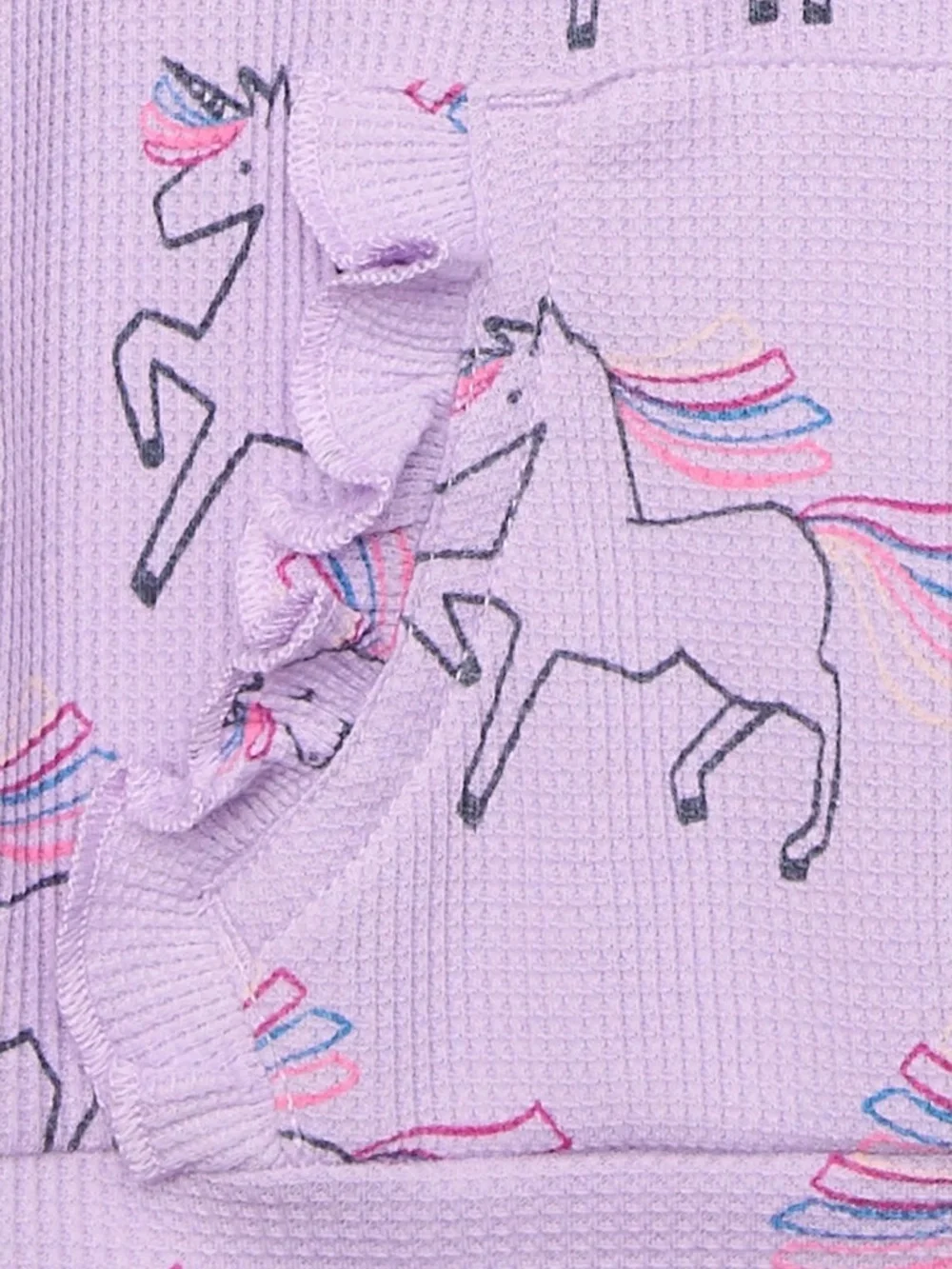 NEW 2 Piece Set Purple Unicorn Toddler Girl Long Sleeve Thermal 5T
